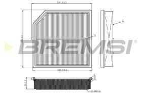 Bremsi FA1096 - FILTRO DE AIRE | AIR FILTER