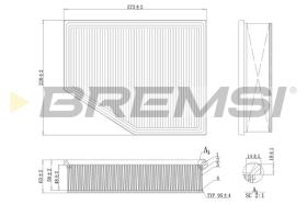 Bremsi FA1098 - FILTRO DE AIRE | AIR FILTER