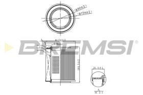Bremsi FA1103 - FILTRO DE AIRE | AIR FILTER