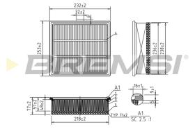 Bremsi FA1105 - FILTRO DE AIRE | AIR FILTER