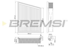 Bremsi FA1106 - FILTRO DE AIRE | AIR FILTER
