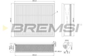 Bremsi FA1108 - FILTRO DE AIRE | AIR FILTER