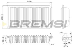Bremsi FA1110 - FILTRO DE AIRE | AIR FILTER