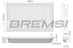 Bremsi FA1111 - FILTRO DE AIRE | AIR FILTER