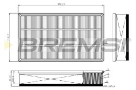 Bremsi FA1114 - FILTRO DE AIRE | AIR FILTER