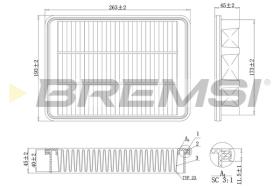 Bremsi FA1115 - FILTRO DE AIRE | AIR FILTER