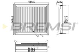 Bremsi FA1116 - FILTRO DE AIRE | AIR FILTER