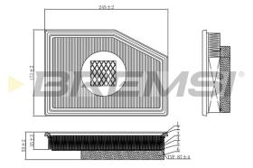 Bremsi FA1117 - FILTRO DE AIRE | AIR FILTER