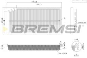 Bremsi FA1124 - FILTRO DE AIRE | AIR FILTER