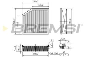 Bremsi FA1128 - FILTRO DE AIRE | AIR FILTER