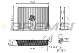 Bremsi FA1130 - FILTRO DE AIRE | AIR FILTER