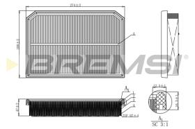 Bremsi FA1132 - FILTRO DE AIRE | AIR FILTER