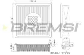 Bremsi FA1139 - FILTRO DE AIRE | AIR FILTER