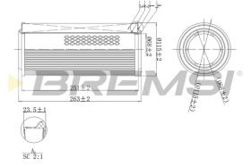 Bremsi FA1140 - FILTRO DE AIRE | AIR FILTER