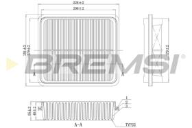 Bremsi FA1146 - FILTRO DE AIRE | AIR FILTER