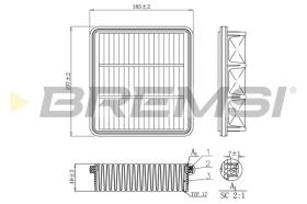 Bremsi FA1150 - FILTRO DE AIRE | AIR FILTER