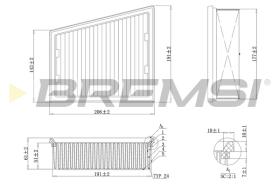Bremsi FA1151 - FILTRO DE AIRE | AIR FILTER