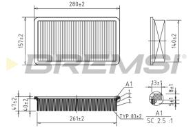 Bremsi FA1152 - FILTRO DE AIRE | AIR FILTER