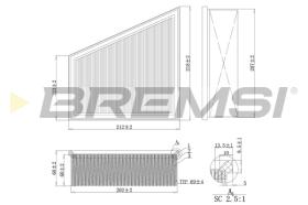 Bremsi FA1157 - FILTRO DE AIRE | AIR FILTER