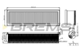 Bremsi FA1160 - FILTRO DE AIRE | AIR FILTER