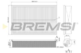 Bremsi FA1161 - FILTRO DE AIRE | AIR FILTER