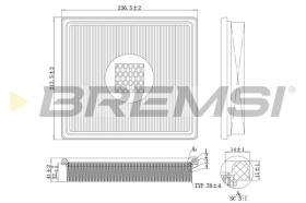 Bremsi FA1163 - FILTRO DE AIRE | AIR FILTER