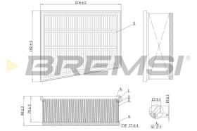 Bremsi FA1166 - FILTRO DE AIRE | AIR FILTER