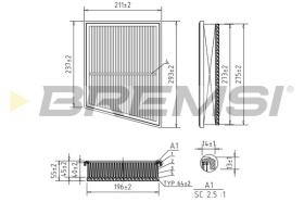 Bremsi FA1169 - FILTRO DE AIRE | AIR FILTER