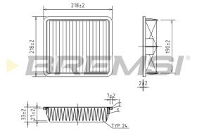 Bremsi FA1170 - FILTRO DE AIRE | AIR FILTER