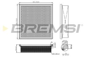 Bremsi FA1171 - FILTRO DE AIRE | AIR FILTER