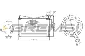 Bremsi FA1177 - FILTRO DE AIRE | AIR FILTER