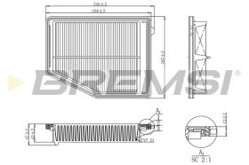 Bremsi FA1180 - FILTRO DE AIRE | AIR FILTER