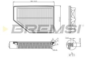 Bremsi FA1190 - FILTRO DE AIRE | AIR FILTER