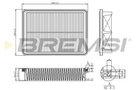 Bremsi FA1192 - FILTRO DE AIRE | AIR FILTER