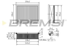 Bremsi FA1194 - FILTRO DE AIRE | AIR FILTER