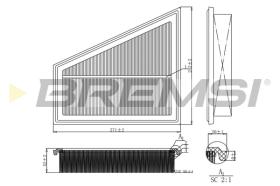 Bremsi FA1202 - FILTRO DE AIRE | AIR FILTER