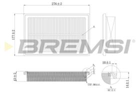 Bremsi FA1206 - FILTRO DE AIRE | AIR FILTER