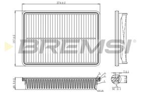 Bremsi FA1207 - FILTRO DE AIRE | AIR FILTER