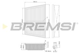 Bremsi FA1208 - FILTRO DE AIRE | AIR FILTER