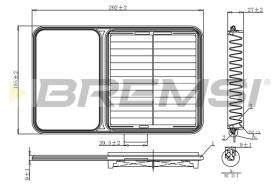 Bremsi FA1209 - FILTRO DE AIRE | AIR FILTER