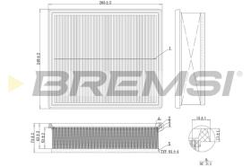 Bremsi FA1216 - FILTRO DE AIRE | AIR FILTER