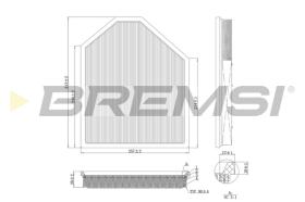 Bremsi FA1219 - FILTRO DE AIRE | AIR FILTER