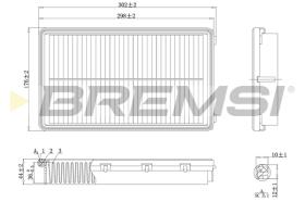 Bremsi FA1222 - FILTRO DE AIRE | AIR FILTER