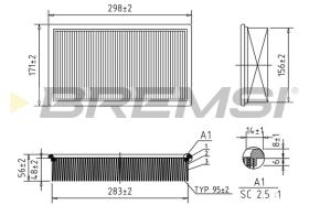 Bremsi FA1223 - FILTRO DE AIRE | AIR FILTER