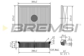 Bremsi FA1224 - FILTRO DE AIRE | AIR FILTER