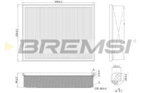 Bremsi FA1225 - FILTRO DE AIRE | AIR FILTER