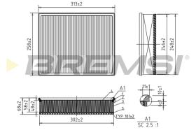Bremsi FA1230 - FILTRO DE AIRE | AIR FILTER