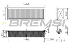 Bremsi FA1234 - FILTRO DE AIRE | AIR FILTER