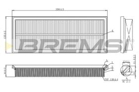 Bremsi FA1238 - FILTRO DE AIRE | AIR FILTER