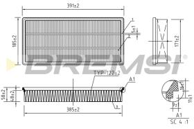 Bremsi FA1239 - FILTRO DE AIRE | AIR FILTER